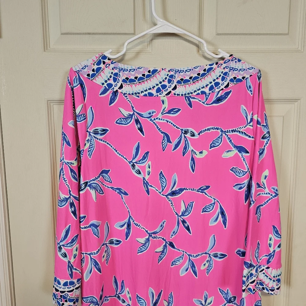 Lilly Pulitzer Carabella ChillyLilly Maxi Midi Elephant Palm Tree Tropical Dress - Picture 8 of 9